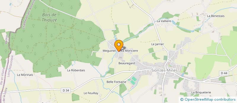 localisation de l'entreprise METILLON à SION-LES-MINES
