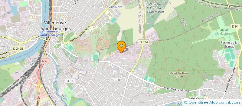 localisation de l'entreprise METIMAT à CROSNE