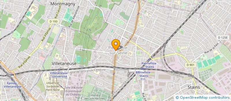 localisation de l'entreprise METIN à PIERREFITTE-SUR-SEINE