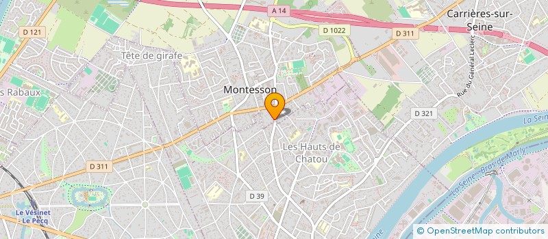 localisation de l'entreprise METIS  MONTESSON