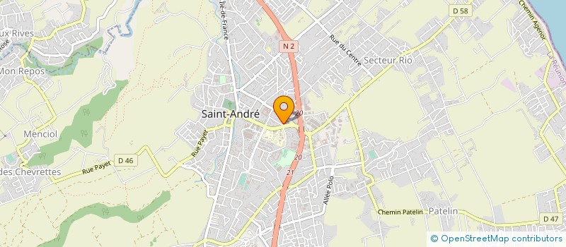 localisation de l'entreprise METIS' à SAINT-ANDRE