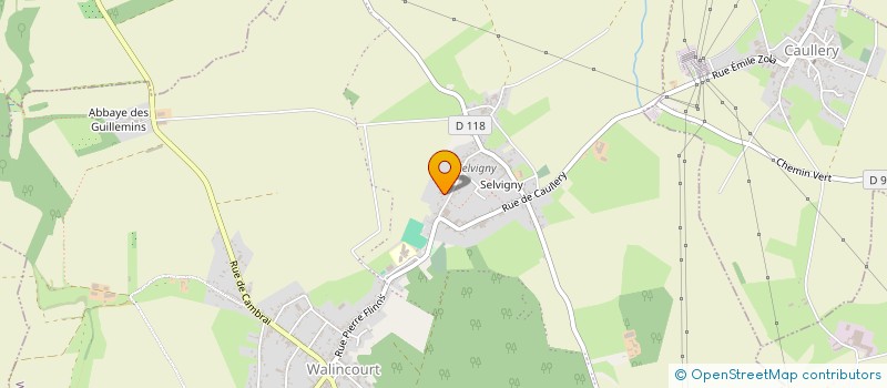 localisation de l'entreprise METIS  WALINCOURT-SELVIGNY