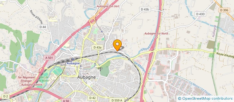 localisation de l'entreprise METIS  AUBAGNE