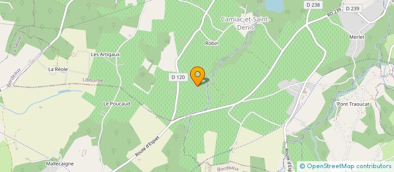 localisation de l'entreprise METIS AND CO  CAMIAC-ET-SAINT-DENIS