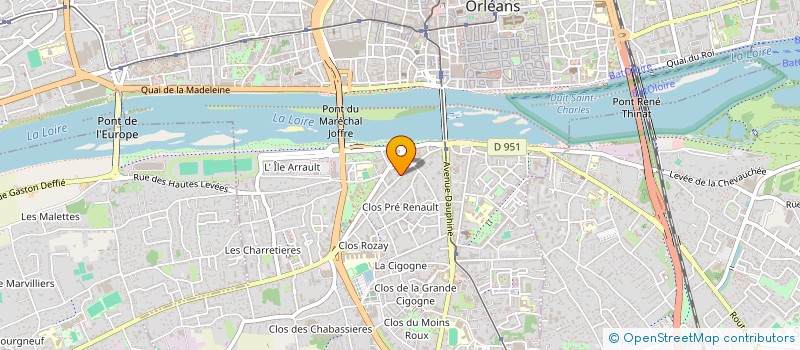 localisation de l'entreprise METIS HOLDING à ORLEANS
