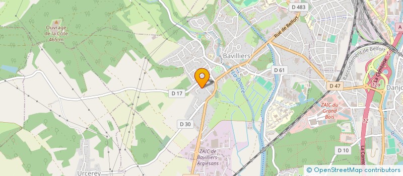localisation de l'entreprise METIS INVESTISSEMENT à BAVILLIERS