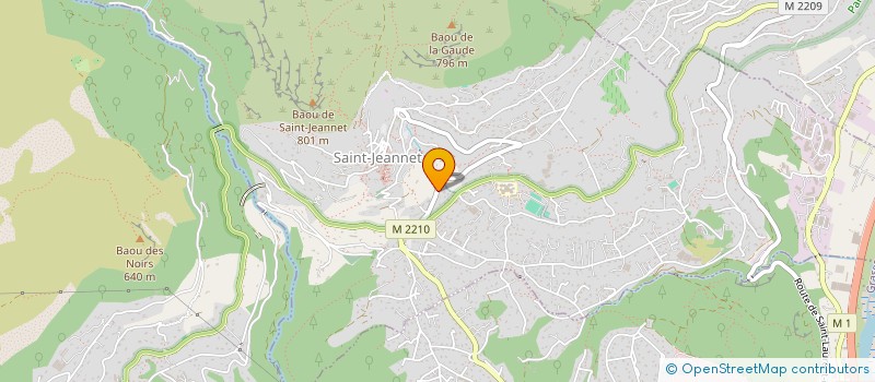 localisation de l'entreprise METIS SAGE DANSE ET PERCUSSION  SAINT-JEANNET