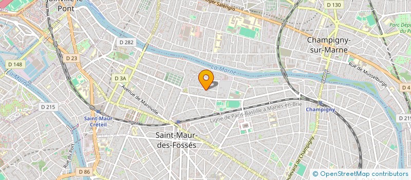 localisation de l'entreprise METIS SARL à SAINT-MAUR-DES-FOSSES