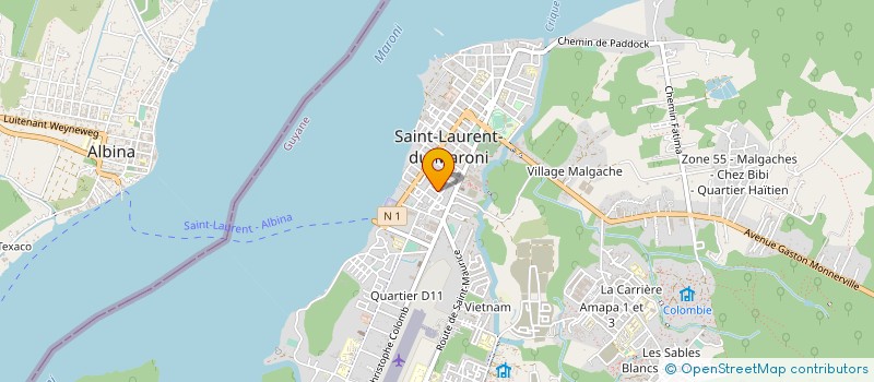 localisation de l'entreprise METIS SONO à SAINT-LAURENT-DU-MARONI
