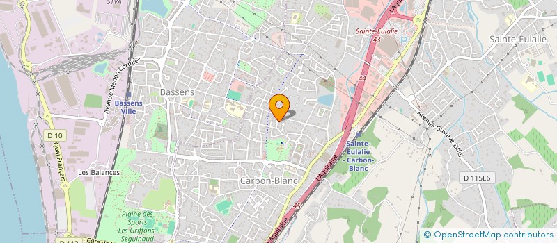 localisation de l'entreprise METISENS  CARBON-BLANC