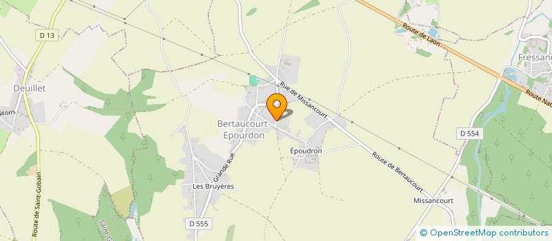 localisation de l'entreprise METISOL à BERTAUCOURT-EPOURDON