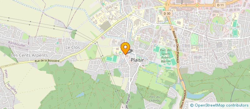 localisation de l'entreprise METISS à PLAISIR