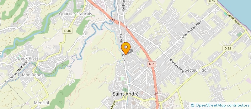 localisation de l'entreprise METISS à SAINT-ANDRE