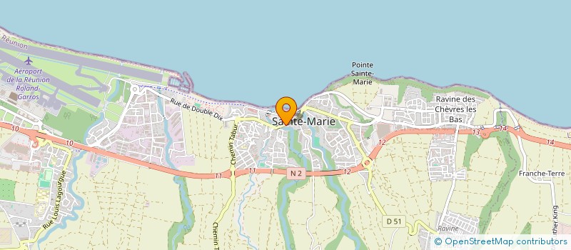 localisation de l'entreprise METISS'ANGE COIFFURE & BEAUTE à SAINTE-MARIE