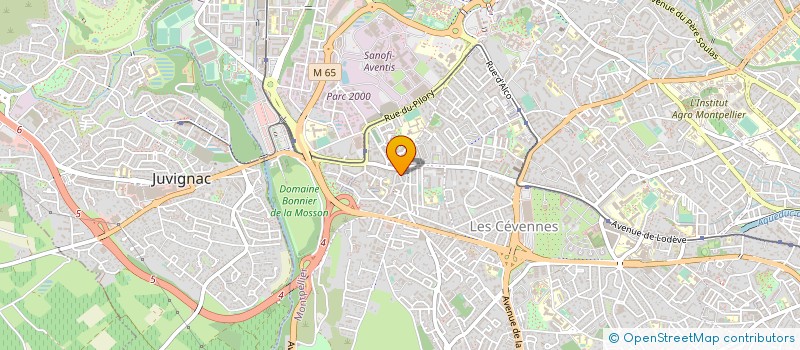 localisation de l'entreprise METISS'ART à MONTPELLIER