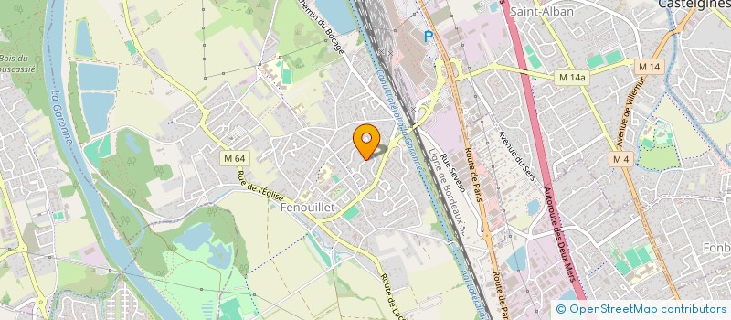 localisation de l'entreprise METISS'ART  FENOUILLET