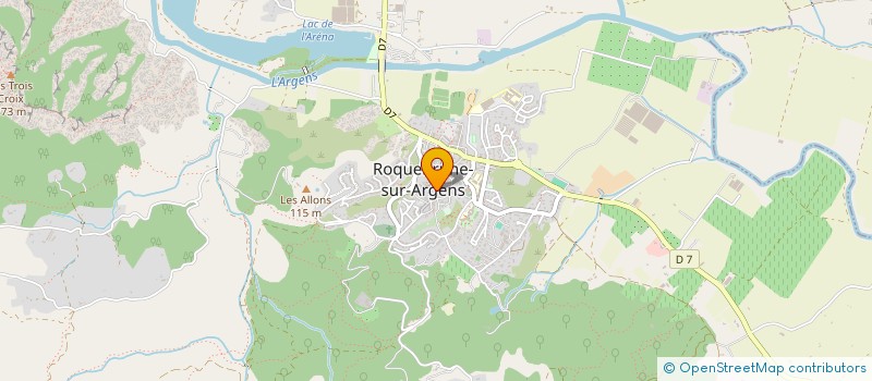 localisation de l'entreprise METISS ARTS  ROQUEBRUNE-SUR-ARGENS