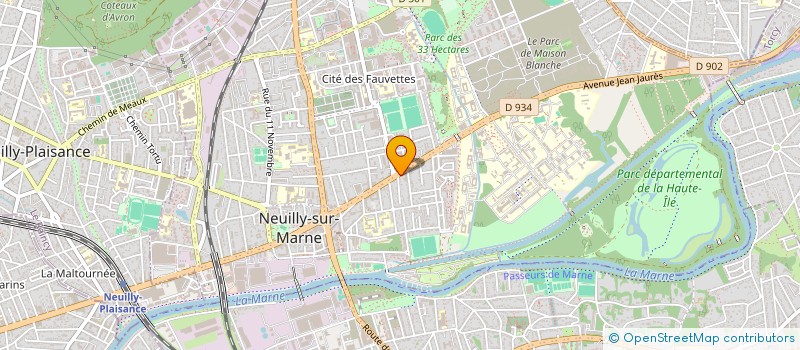localisation de l'entreprise METISSAGE à NEUILLY-SUR-MARNE