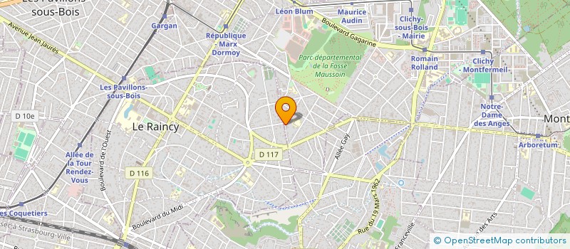 localisation de l'entreprise METISSAGE DES MASCAREIGNES  CLICHY-SOUS-BOIS