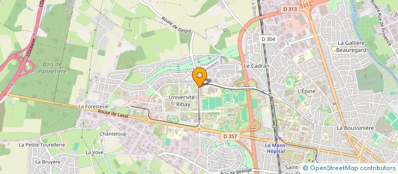 localisation de l'entreprise METISSAGE & VOYAGES à LE MANS