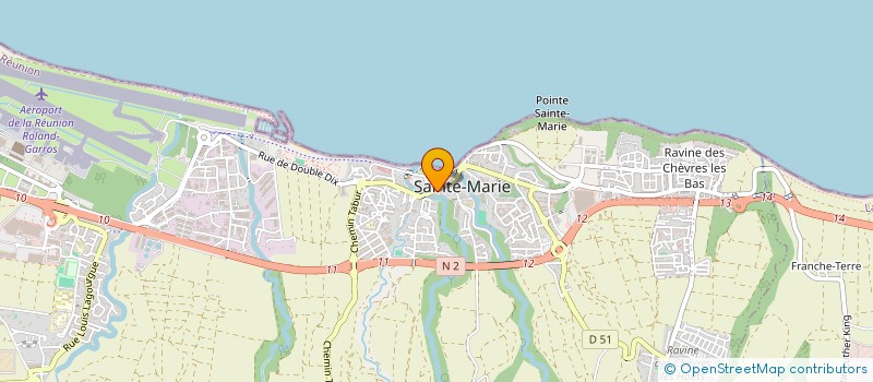 localisation de l'entreprise METISSE MEN à SAINTE-MARIE