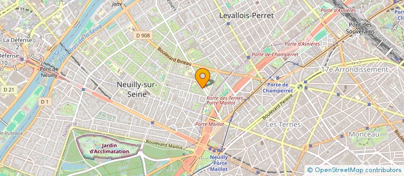 localisation de l'entreprise METIVIER 5 à NEUILLY-SUR-SEINE