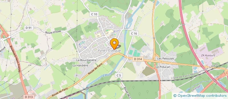 localisation de l'entreprise METIVIER PERE ET FILS à YVRE-L'EVEQUE