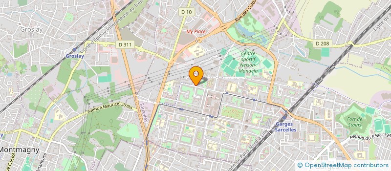 localisation de l'entreprise METIVTA  SARCELLES