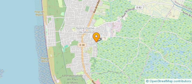 localisation de l'entreprise METL  NOTRE-DAME-DE-MONTS