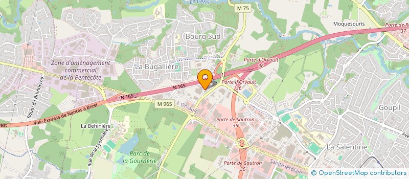 localisation de l'entreprise METLOIRE à ORVAULT