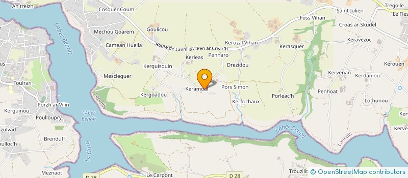 localisation de l'entreprise METOCAMA  LANNILIS