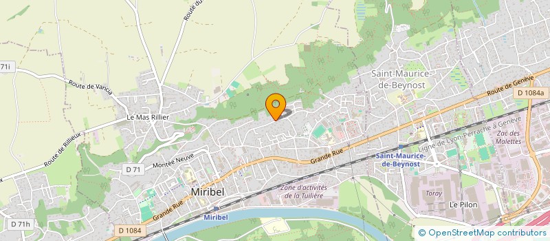 localisation de l'entreprise METOD CREA à MIRIBEL