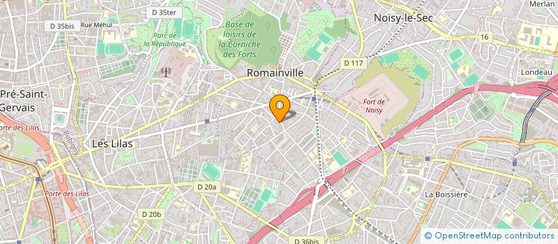 localisation de l'entreprise METODKA à ROMAINVILLE