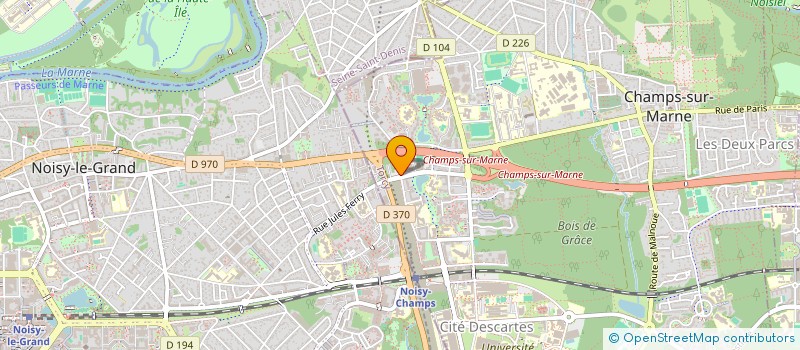 localisation de l'entreprise METOS  CHAMPS-SUR-MARNE