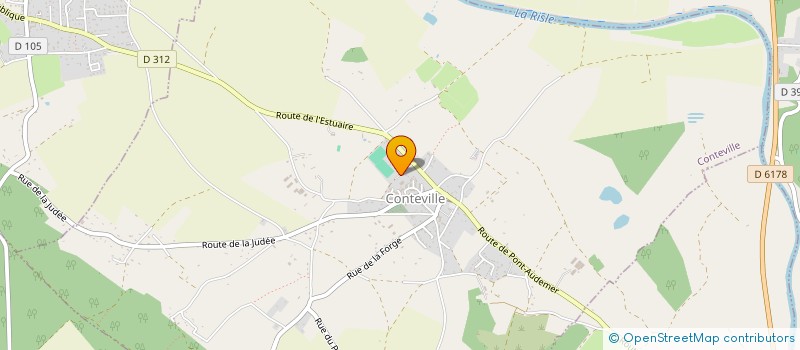 localisation de l'entreprise METOT  CONTEVILLE