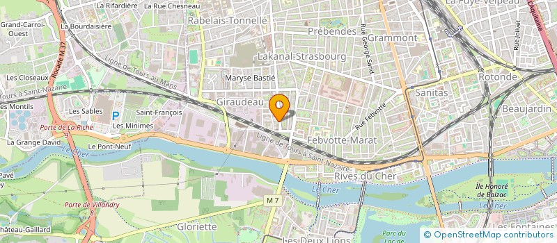 localisation de l'entreprise METOURS à TOURS