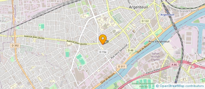 localisation de l'entreprise METRA DIAGNOSTICS  ARGENTEUIL