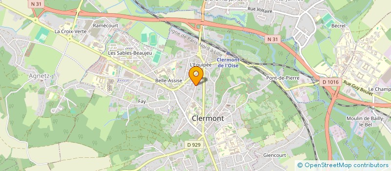 localisation de l'entreprise METRACO à CLERMONT
