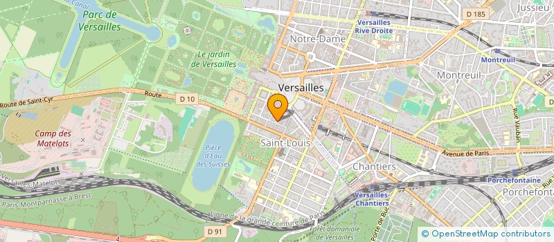 localisation de l'entreprise METRACO à VERSAILLES