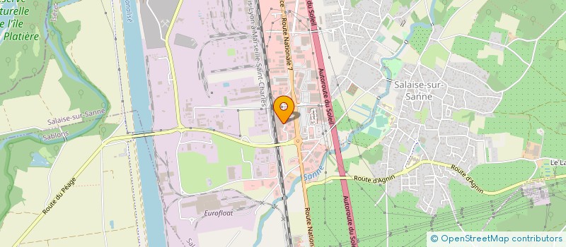 localisation de l'entreprise METRAL FRUITS à SALAISE-SUR-SANNE