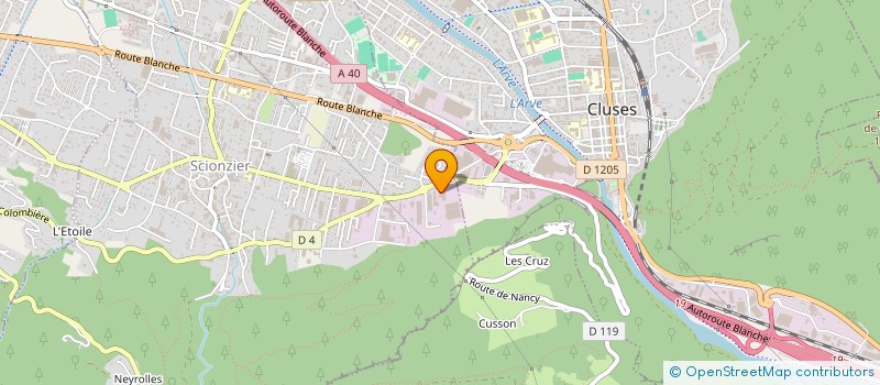 localisation de l'entreprise METRAL PASSY à SCIONZIER