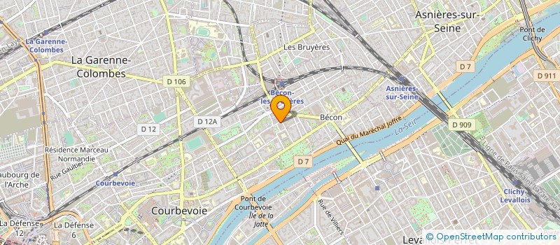 localisation de l'entreprise METRAL SCP à COURBEVOIE