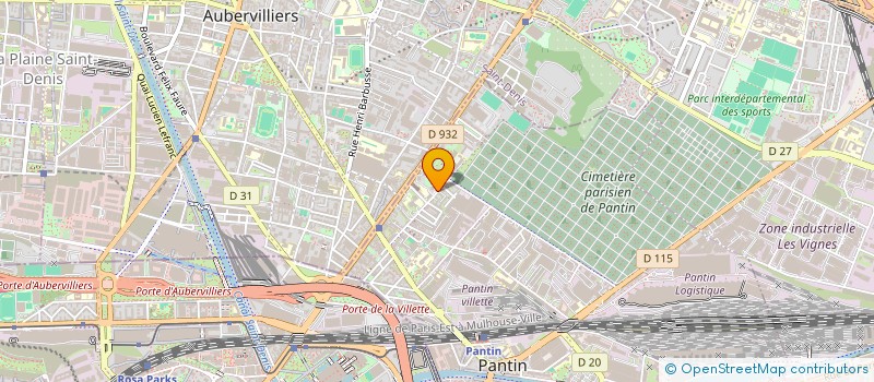 localisation de l'entreprise METRANS à PANTIN