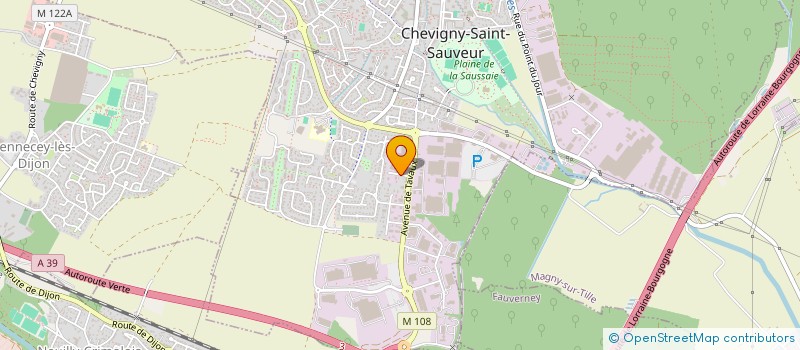 localisation de l'entreprise METRARD à CHEVIGNY-SAINT-SAUVEUR