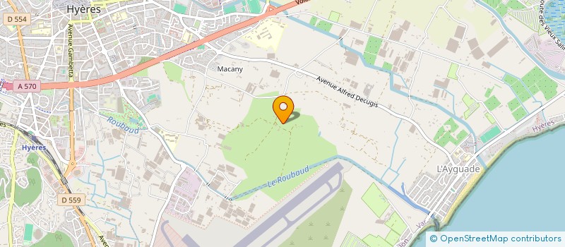 localisation de l'entreprise METRASOL  HYERES