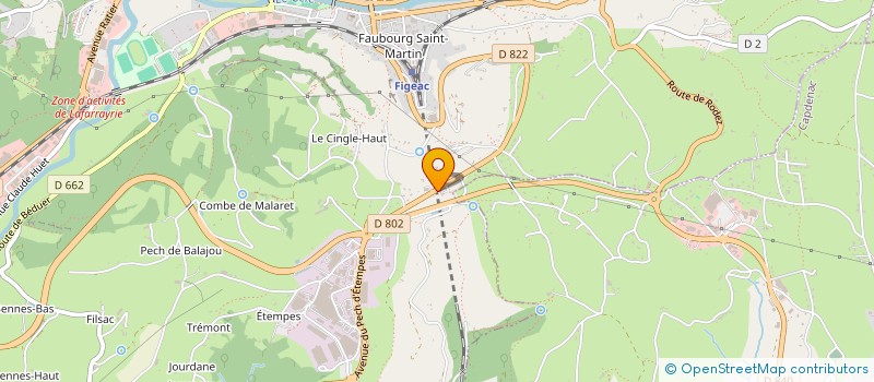 localisation de l'entreprise METRASUR SERVICES  FIGEAC