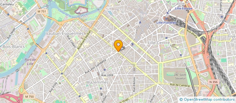 localisation de l'entreprise METRAVO LILLE  LILLE