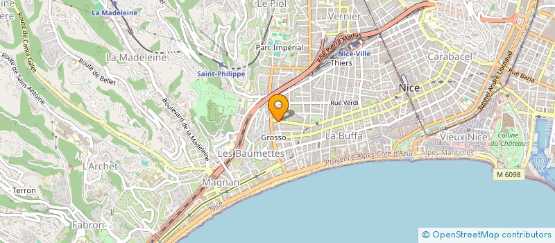 localisation de l'entreprise METRE COORDINATION SUIVI ET CONSTRUCTION à NICE