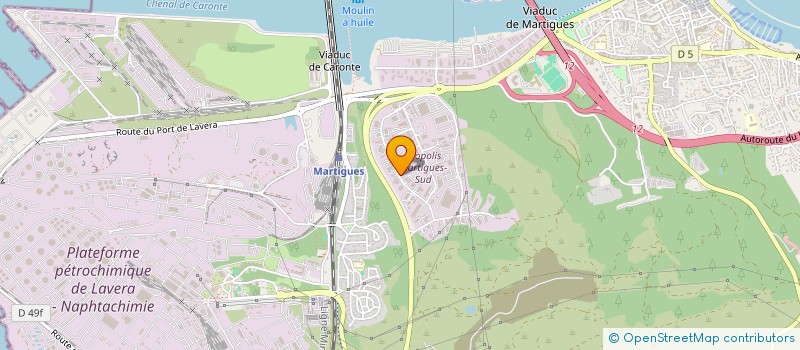 localisation de l'entreprise METRE CUBE à MARTIGUES