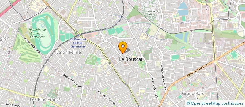 localisation de l'entreprise METRE CUBE à LE BOUSCAT